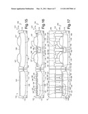 INTEGRATED DEVICE WITH RAISED LOCOS INSULATION REGIONS AND PROCESS FOR MANUFACTURING SUCH DEVICE diagram and image