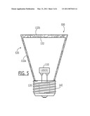 LIGHT EMITTING DIODE (LED) LIGHTING SYSTEMS INCLUDING LOW ABSORPTION, CONTROLLED REFLECTANCE AND DIFFUSION LAYERS diagram and image