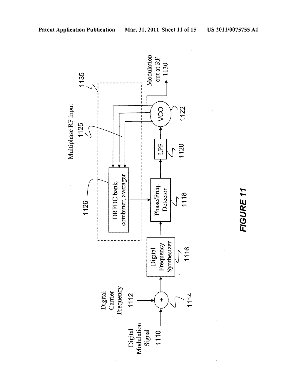 MULTIPHASE DIRECT RF FREQUENCY TO DIGITAL CONVERTER AND RELATED METHOD - diagram, schematic, and image 12