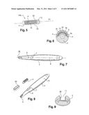 APPLICATOR FOR APPLYING A COSMETIC COMPOSITION TO HUMAN KERATINOUS MATERIALS diagram and image