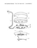 ELECTRICAL POWER SUPPLYING DEVICE HAVING A LOWER DECK HOUSING REGION FOR CONTAINING AND CONCEALING A PLURALITY OF ELECTRICAL POWER ADAPTERS ASSOCIATED WITH A PLURALITY OF ELECTRICAL APPLIANCES, AND AN UPPER DECK HOUSING REGION FOR SUPPORTING A RING-LIKE POWER ASSE diagram and image