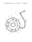 Ring-like electical power supplying structure for receiving the electrical power plugs of a plurality of electrical appliances and powering the same diagram and image