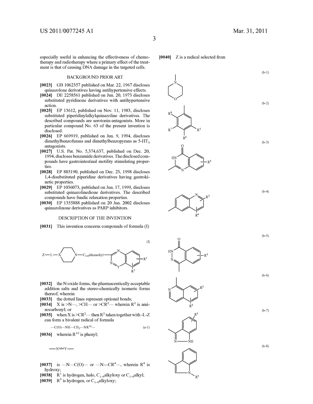 SUBSTITUTED 2-ALKYL QUINAZOLINONE DERIVATIVES AS PARP INHIBITORS - diagram, schematic, and image 04