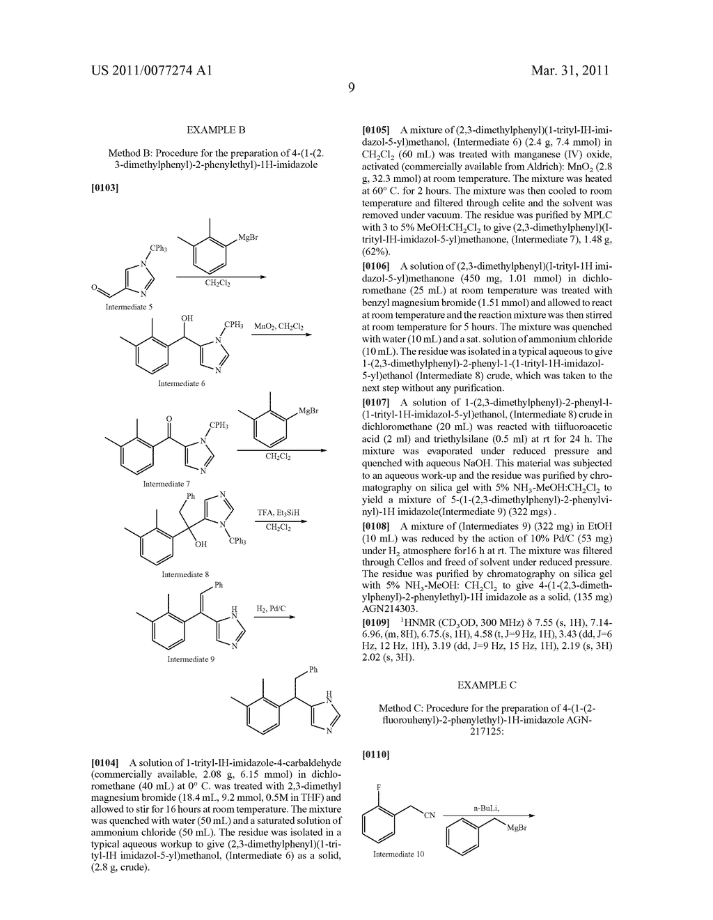 SUBSTITUTED-ARYL-2-PHENYLETHYL-1H-IMIDAZOLE COMPOUNDS AS SUBTYPE SELECTIVE MODULATORS OF ALPHA 2B AND/OR ALPHA 2C ADRENERGIC RECEPTORS - diagram, schematic, and image 10