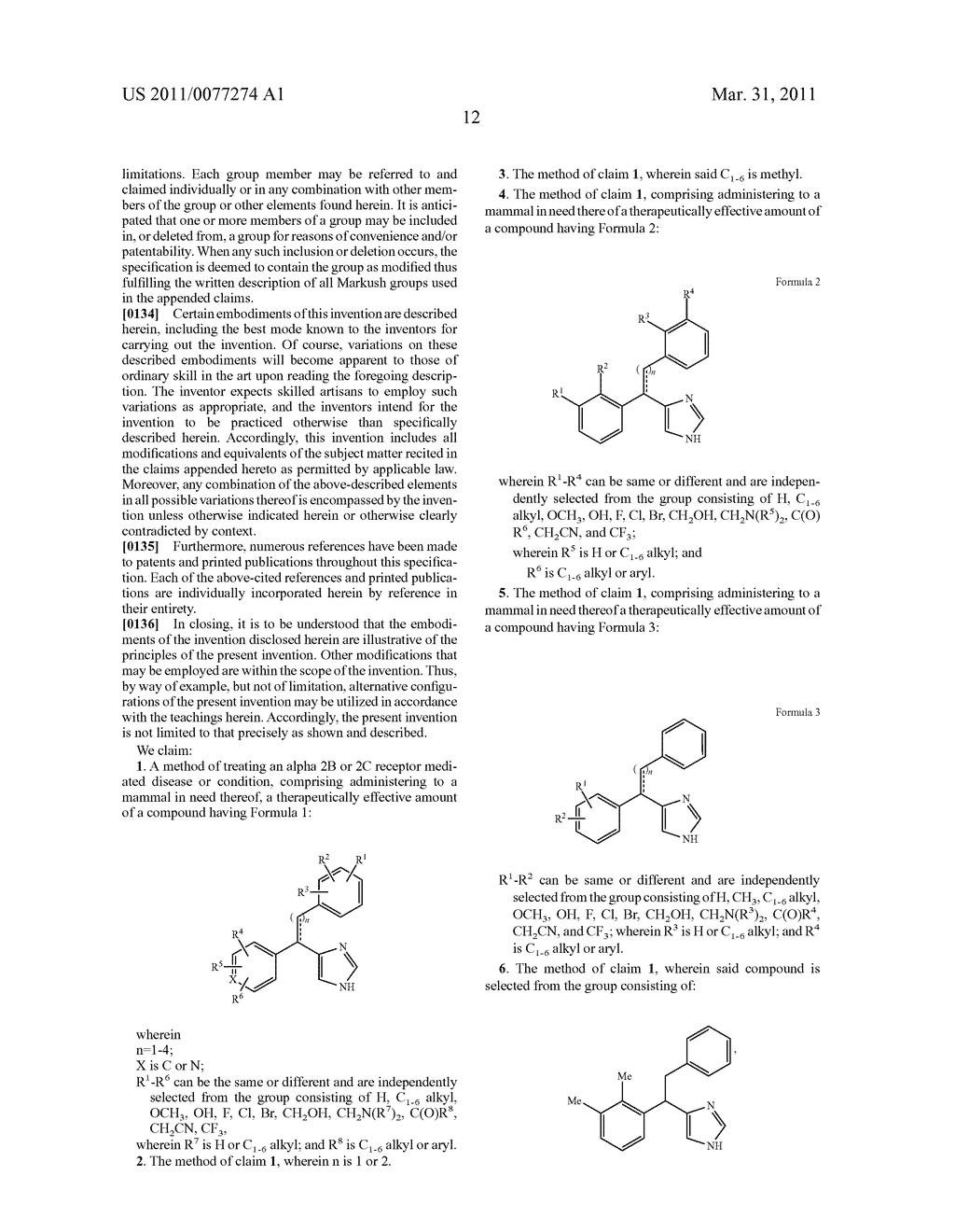 SUBSTITUTED-ARYL-2-PHENYLETHYL-1H-IMIDAZOLE COMPOUNDS AS SUBTYPE SELECTIVE MODULATORS OF ALPHA 2B AND/OR ALPHA 2C ADRENERGIC RECEPTORS - diagram, schematic, and image 13