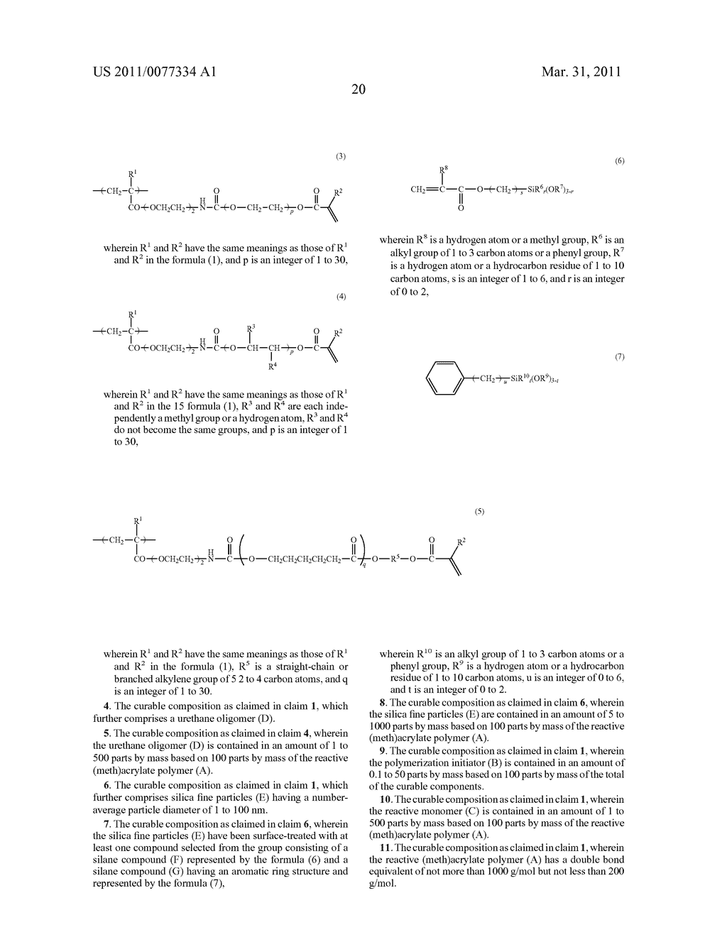 CURABLE COMPOSITION CONTAINING REACTIVE (METH) ACRYLATE POLYMER AND CURED PRODUCTS THEREOF - diagram, schematic, and image 21