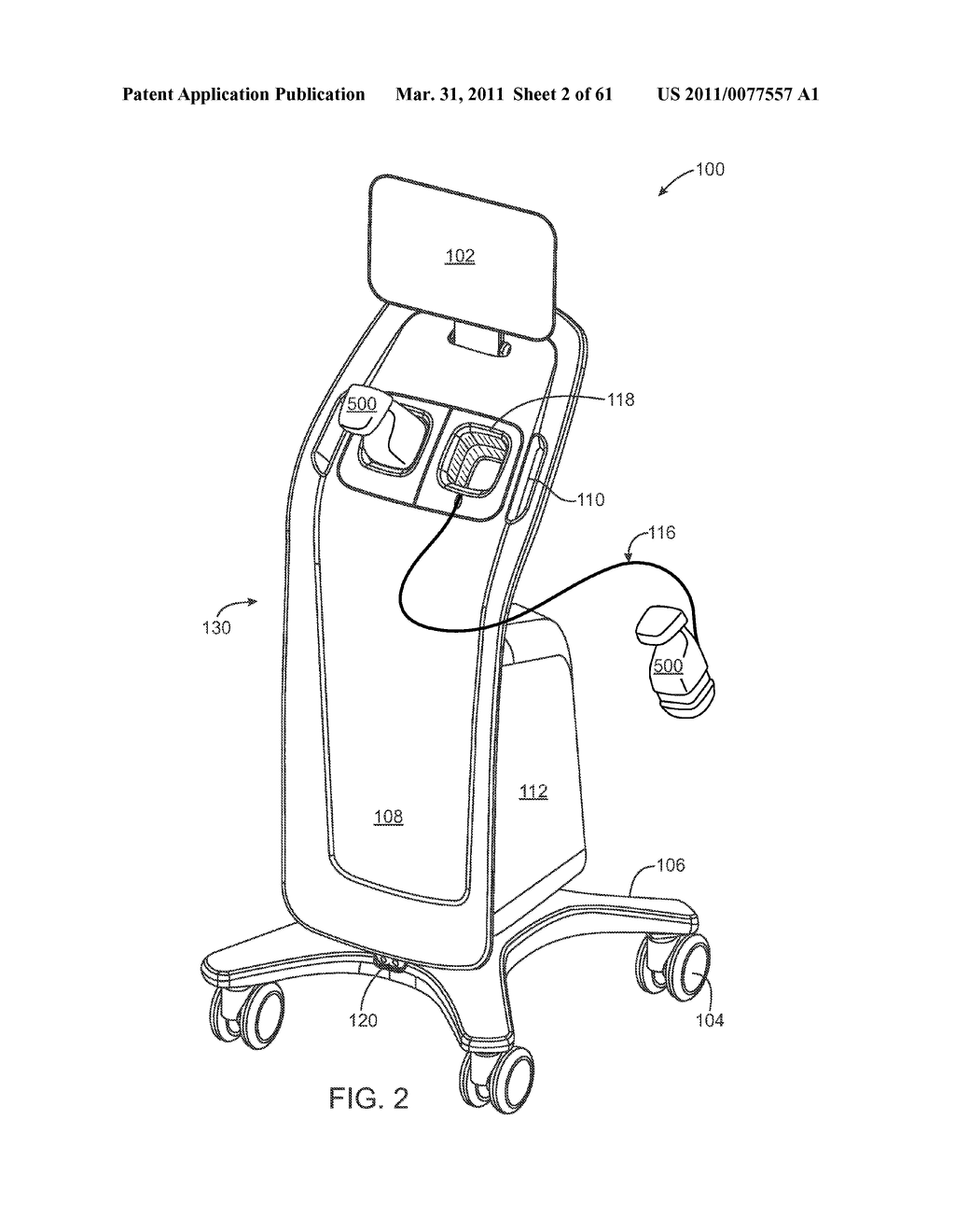 MEDICAL ULTRASOUND DEVICE WITH LIQUID DISPENSING DEVICE COUPLED TO A THERAPY HEAD - diagram, schematic, and image 03