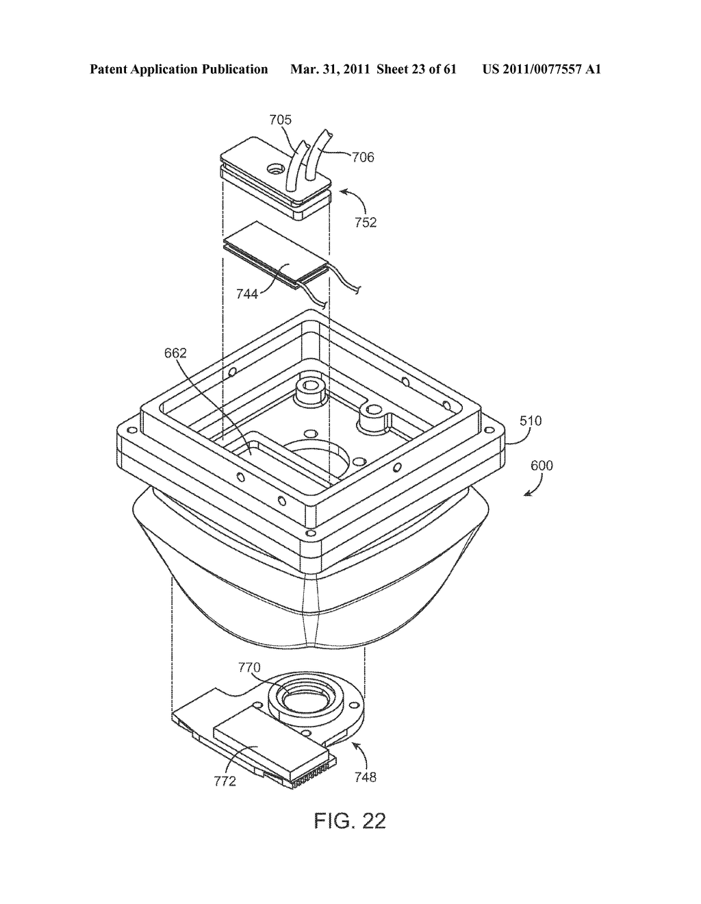 MEDICAL ULTRASOUND DEVICE WITH LIQUID DISPENSING DEVICE COUPLED TO A THERAPY HEAD - diagram, schematic, and image 24