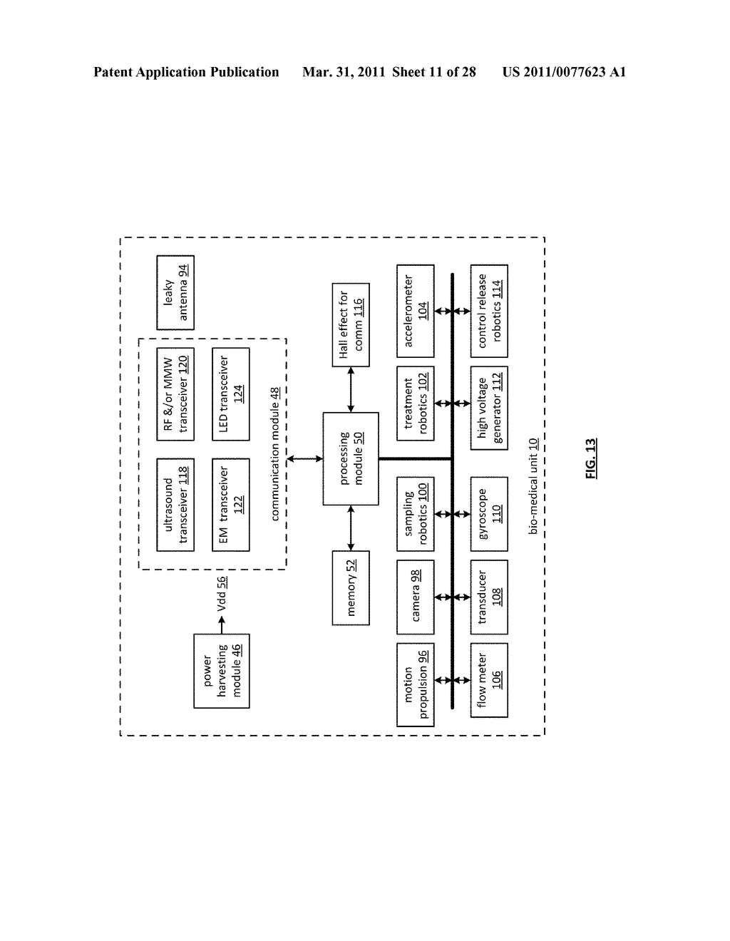 IMPLANTABLE BIO-MEDICAL UNIT WITH ELECTRO-MECHANICAL FUNCTION - diagram, schematic, and image 12