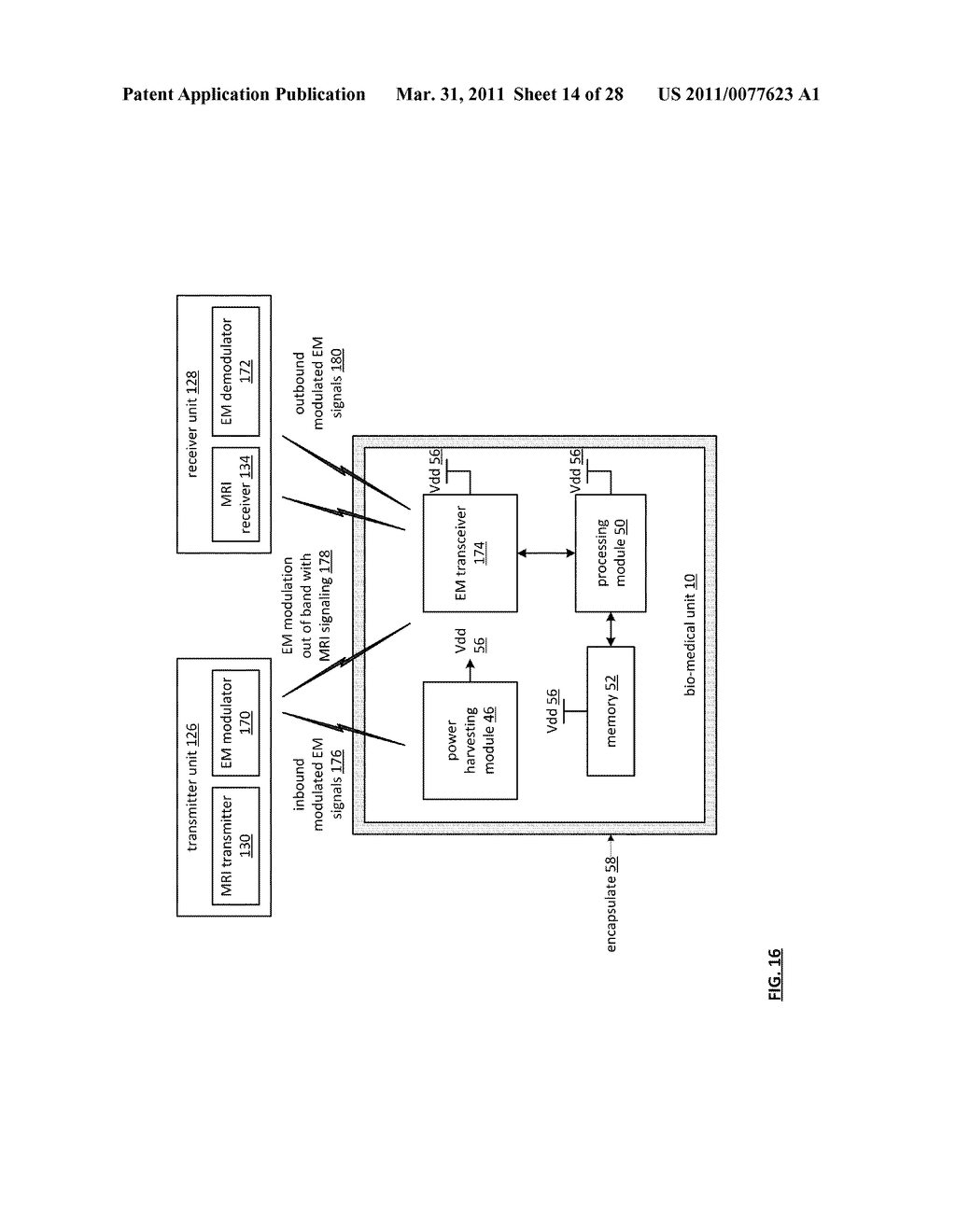 IMPLANTABLE BIO-MEDICAL UNIT WITH ELECTRO-MECHANICAL FUNCTION - diagram, schematic, and image 15