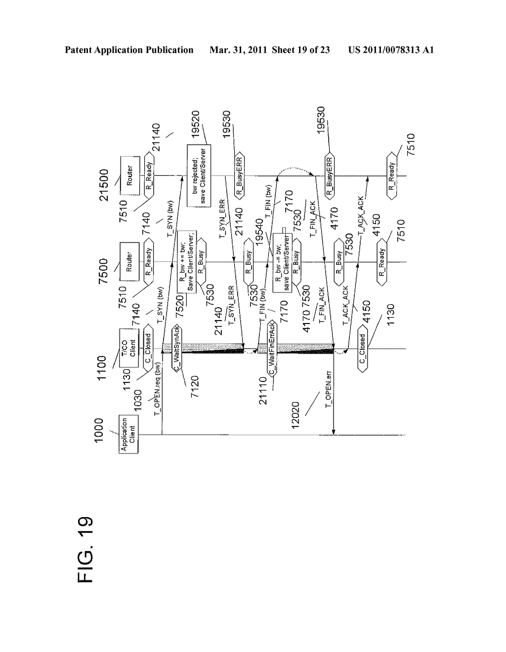 METHOD AND SYSTEM FOR MANAGING A CONNECTION IN A CONNECTION ORIENTED IN-ORDER DELIVERY ENVIRONMENT - diagram, schematic, and image 20