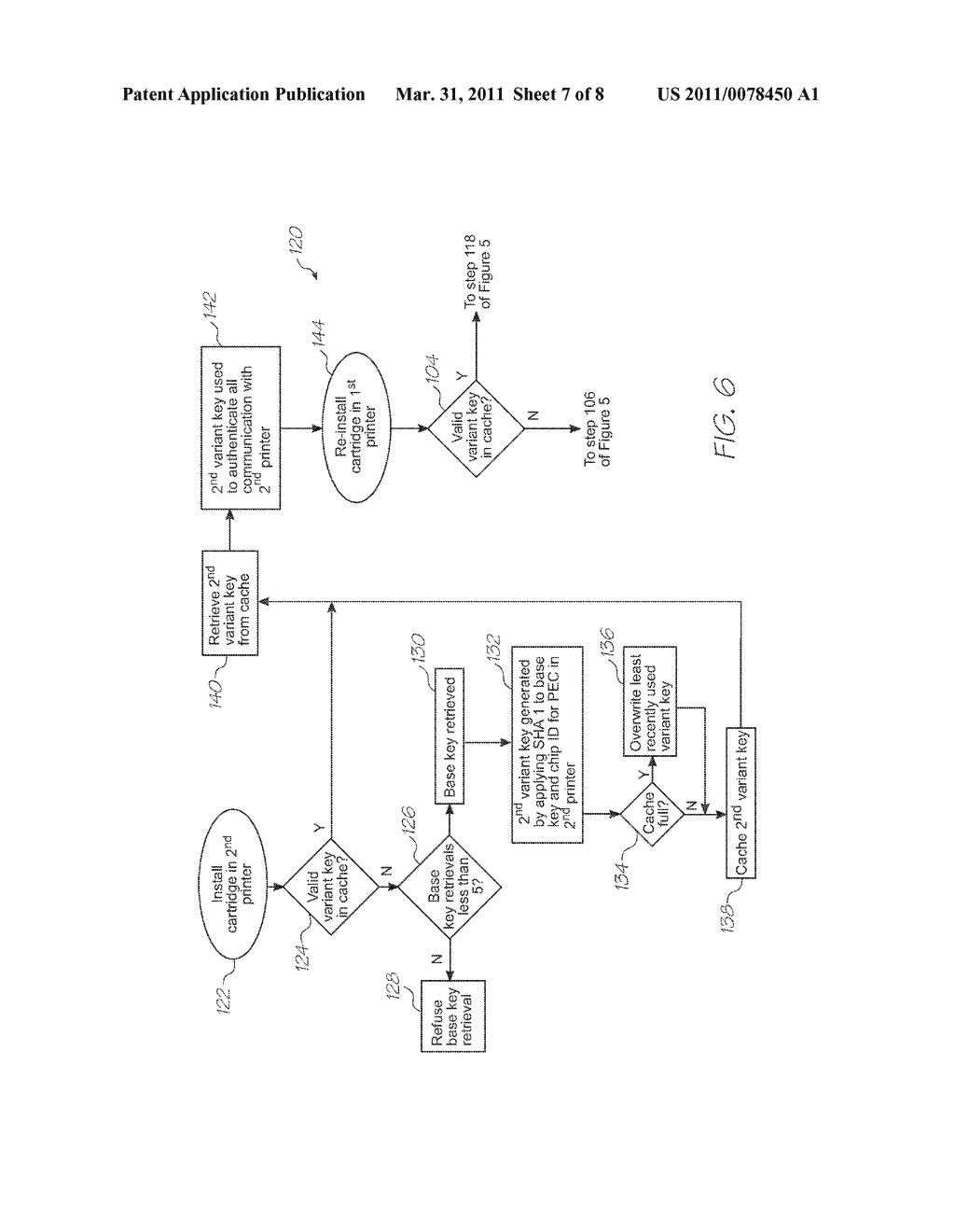 Method of Encrypted Communication with Limited Number of Stored Encryption Key Retrievals - diagram, schematic, and image 08