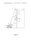 METHOD AND APPARATUS FOR REACHING FROM OUTSIDE AN UPPER LEVEL OF A TALL STRUCTURE diagram and image