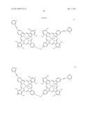 PHTHALOCYANINE, NAPHTHALOCYANINE, AND BRIDGED PHTHALOCYANINE/NAPHTHALOCYANINE DYES AND INKS CONTAINING THE SAME diagram and image