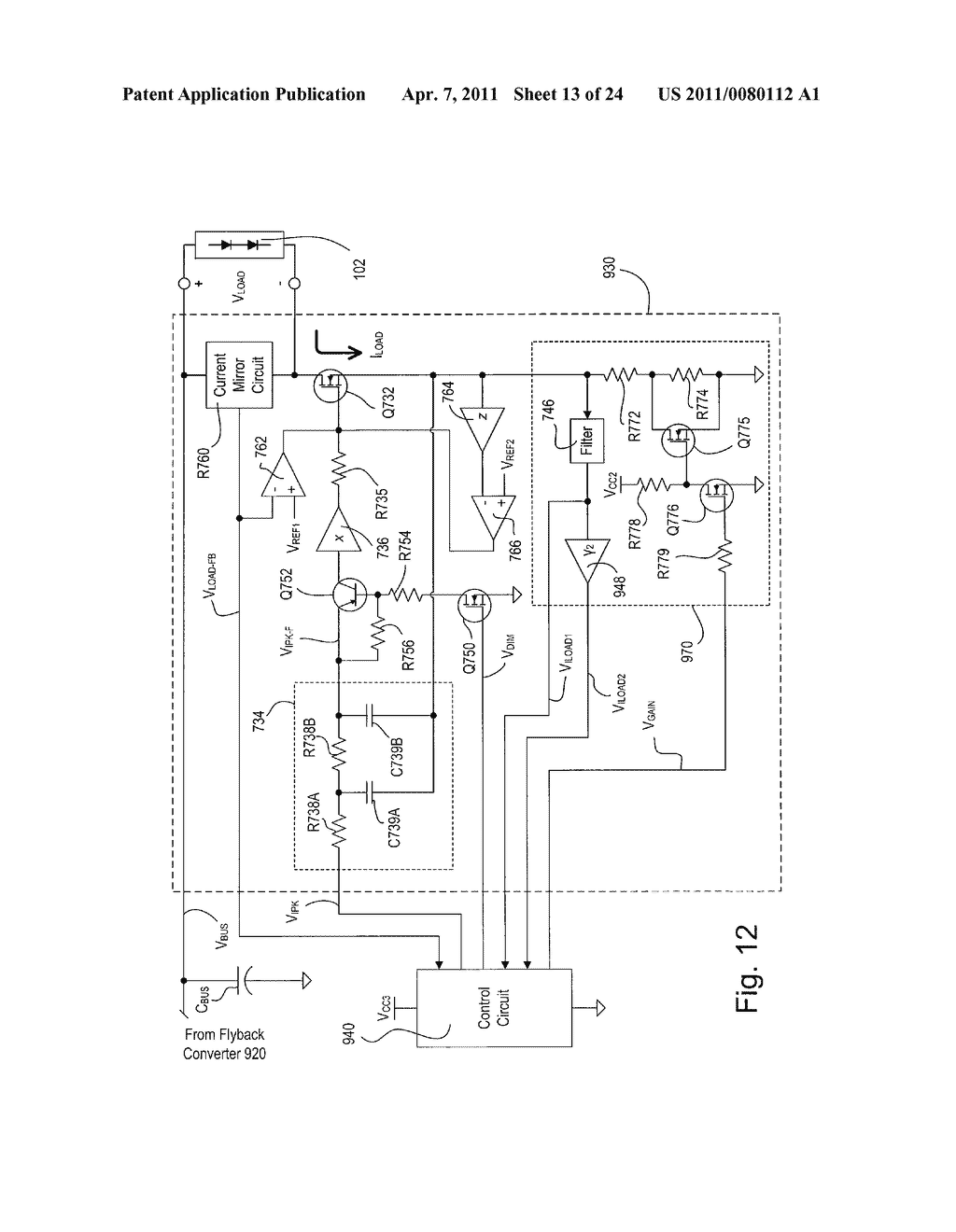 CLOSED-LOOP LOAD CONTROL CIRCUIT HAVING A WIDE OUTPUT RANGE - diagram, schematic, and image 14