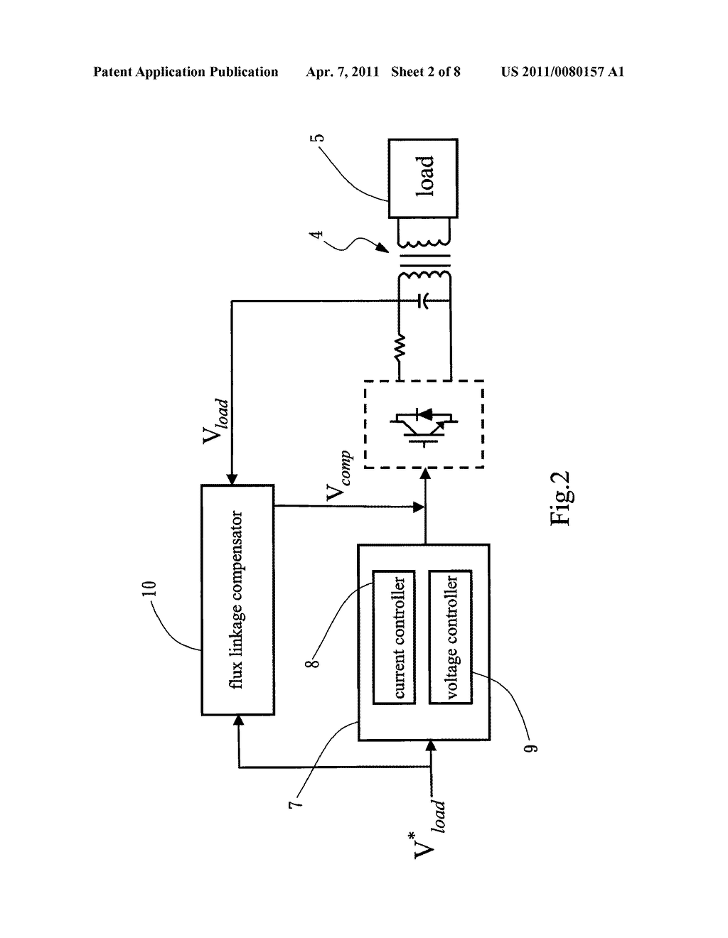 FLUX LINKAGE COMPENSATOR FOR UNINTERRUPTIBLE POWER SUPPLY - diagram, schematic, and image 03