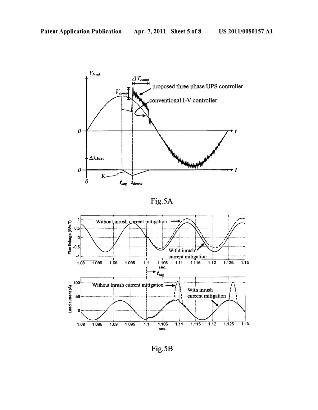 FLUX LINKAGE COMPENSATOR FOR UNINTERRUPTIBLE POWER SUPPLY - diagram, schematic, and image 06