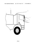 VEHICLE WITH WARNING DEVICE diagram and image