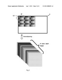 Multi-image capture system with improved depth image resolution diagram and image