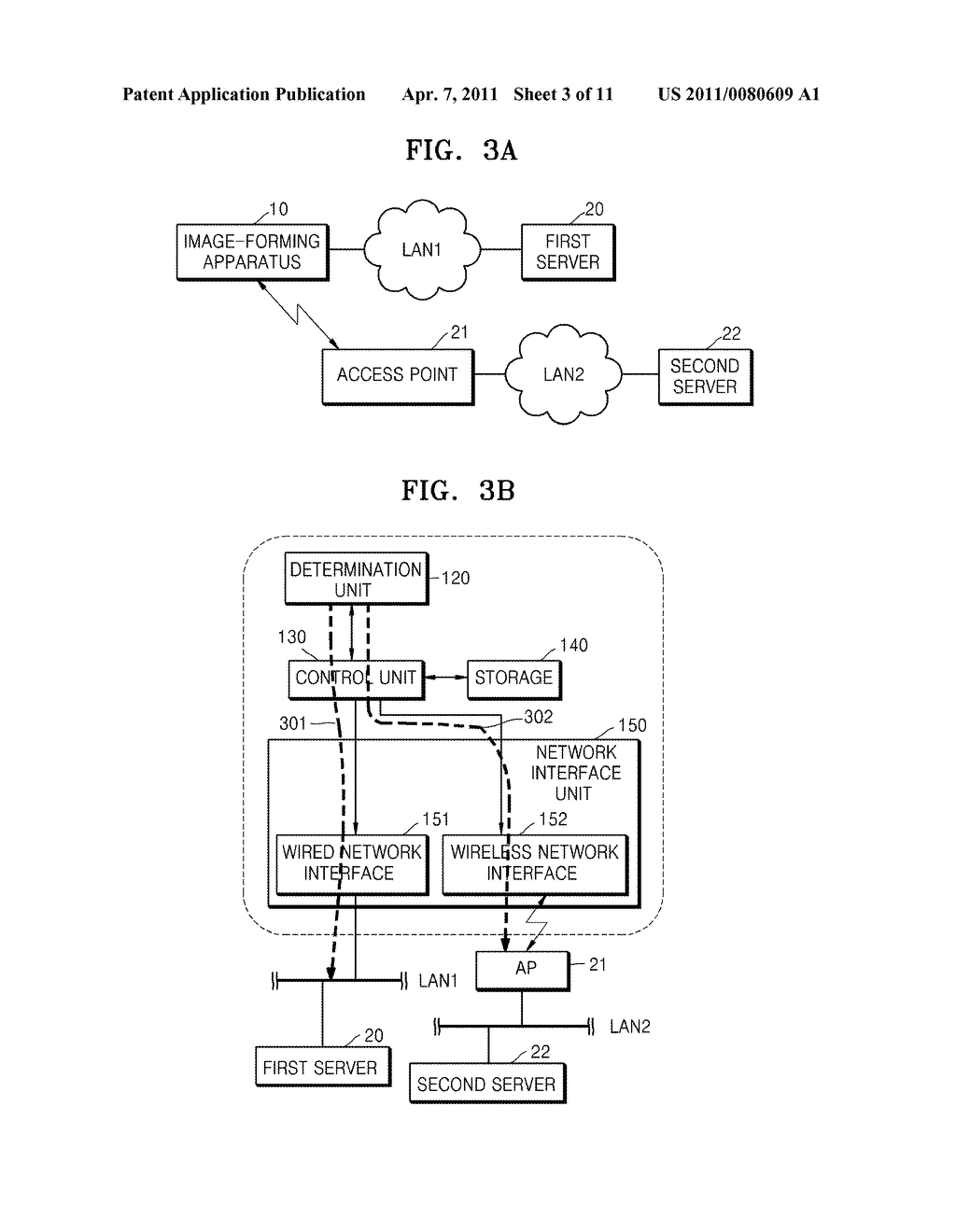 IMAGE FORMING APPARATUS TO SUPPORT WIRED AND WIRELESS NETWORK INTERFACES AND NETWORK CONNECTION METHOD OF THE IMAGE FORMING APPARATUS - diagram, schematic, and image 04