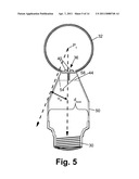 LED LAMP WITH UNIFORM OMNIDIRECTIONAL LIGHT INTENSITY OUTPUT diagram and image