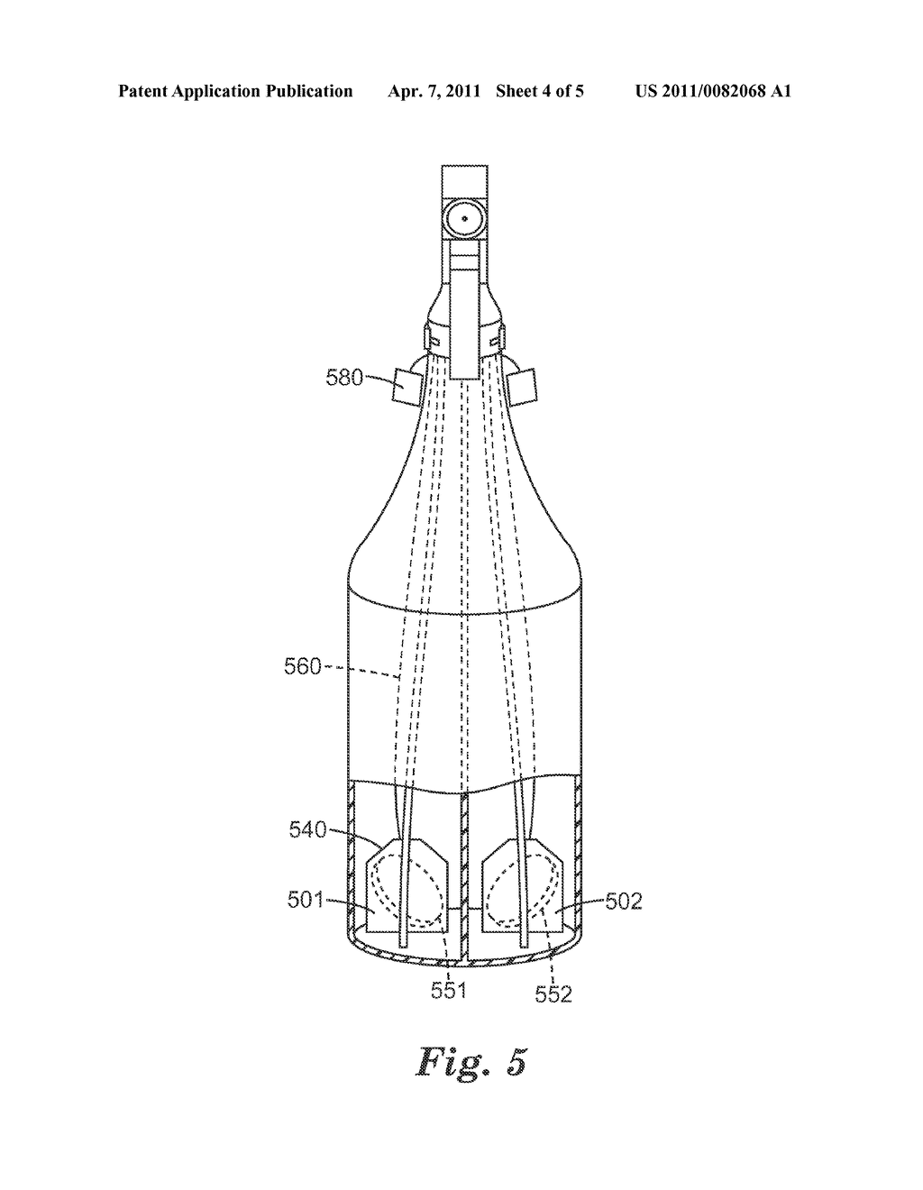 METHOD OF MAKING A CLEANING SOLUTION FROM HYDROGEL CLEANING CONCENTRATE AND PACKAGED CLEANING CONCENTRATE - diagram, schematic, and image 05