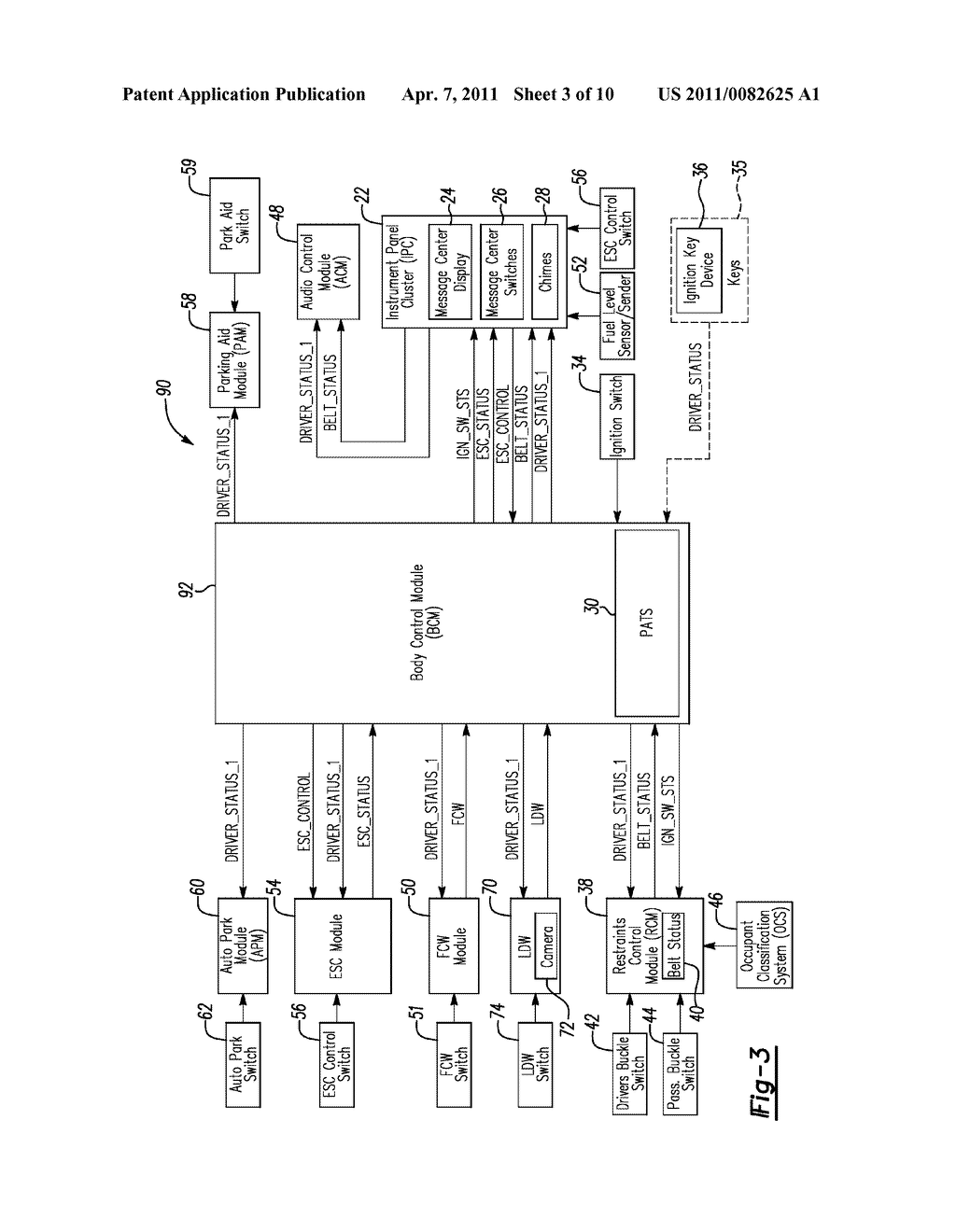 SYSTEM AND METHOD FOR CONTROLLING ONE OR MORE VEHICLE FEATURES BASED ON DRIVER STATUS - diagram, schematic, and image 04