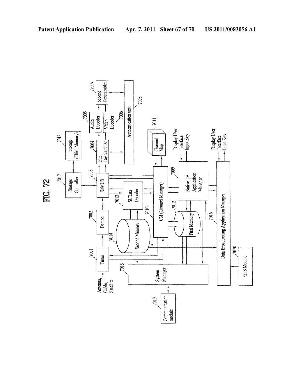 DIGITAL BROADCASTING SYSTEM AND METHOD OF PROCESSING DATA - diagram, schematic, and image 68