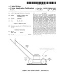 Lawn-care maintenance apparatus diagram and image