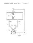 Flow measurement arrangement and method for monitoring its functioning diagram and image