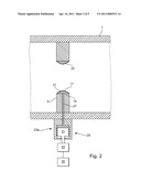 Flow measurement arrangement and method for monitoring its functioning diagram and image