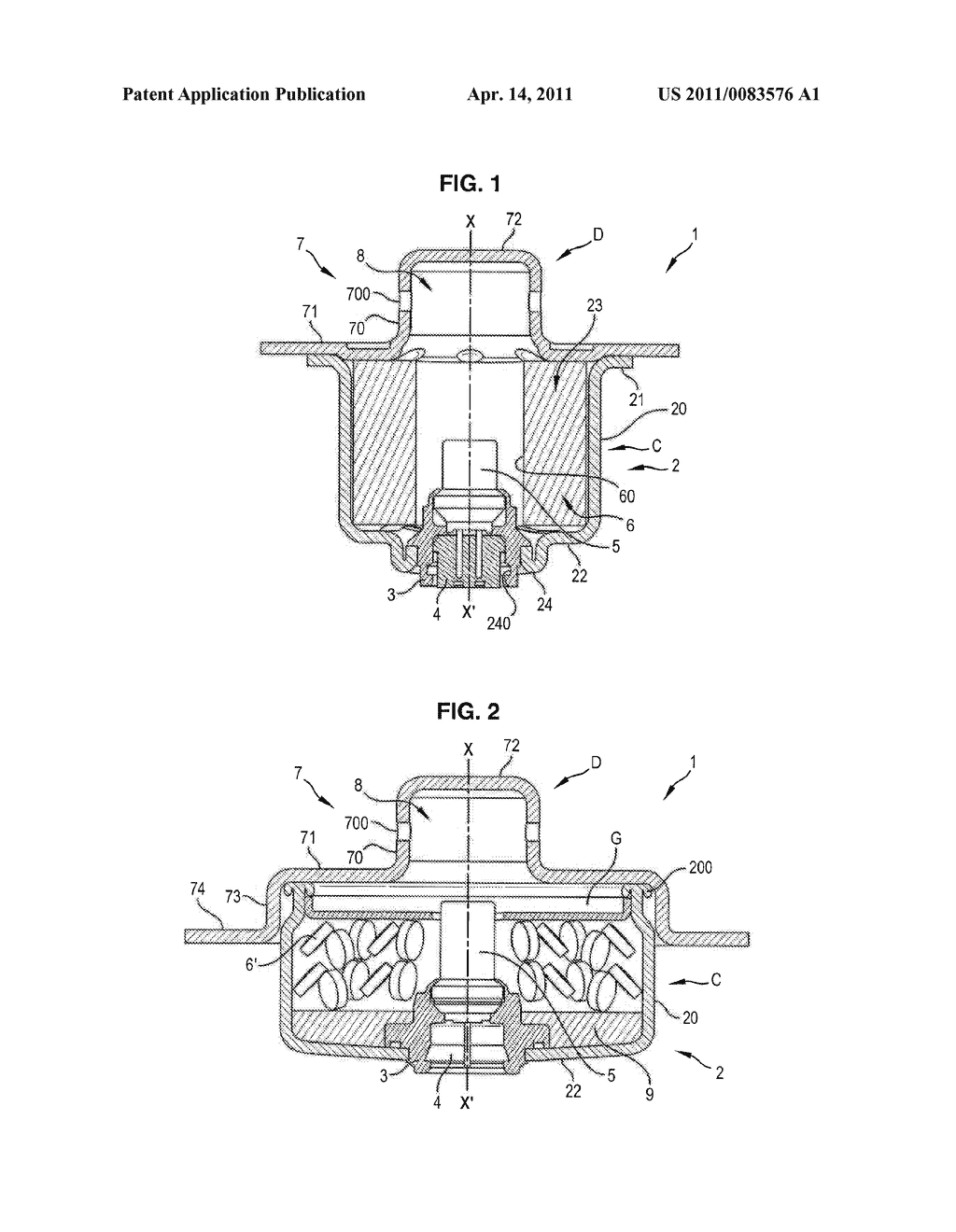 PYROTECHNIC GAS GENERATOR WITH COMBUSTION AND DIFFUSION CHAMBERS OF DIFFERENT SECTIONS - diagram, schematic, and image 02