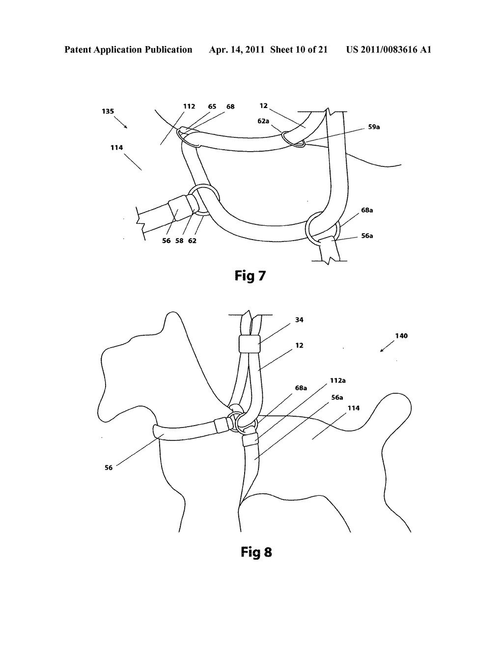 Double loop auto-adjust pet restraint device - diagram, schematic, and image 11