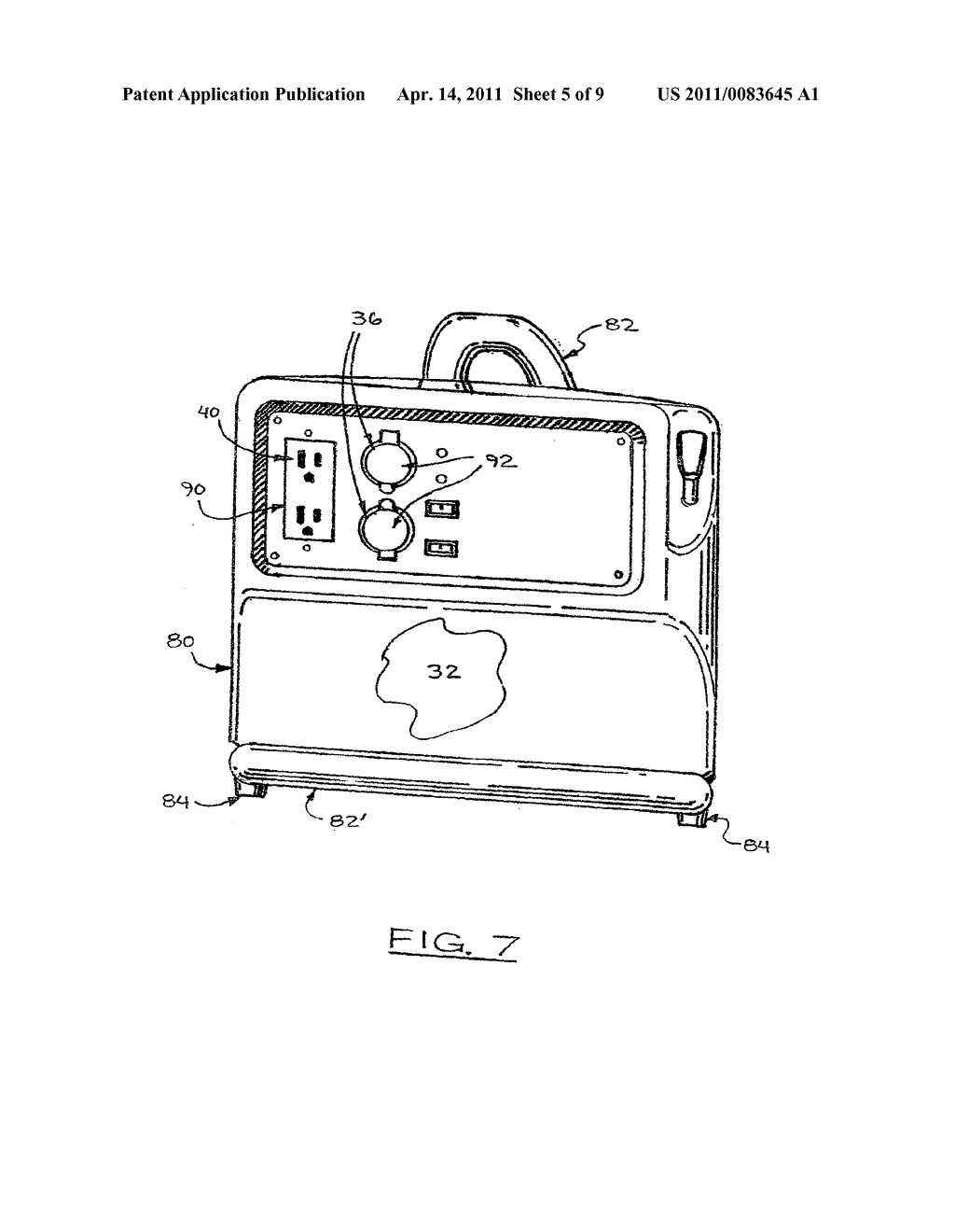 Portable gas powered internal combustion engine arrangement - diagram, schematic, and image 06