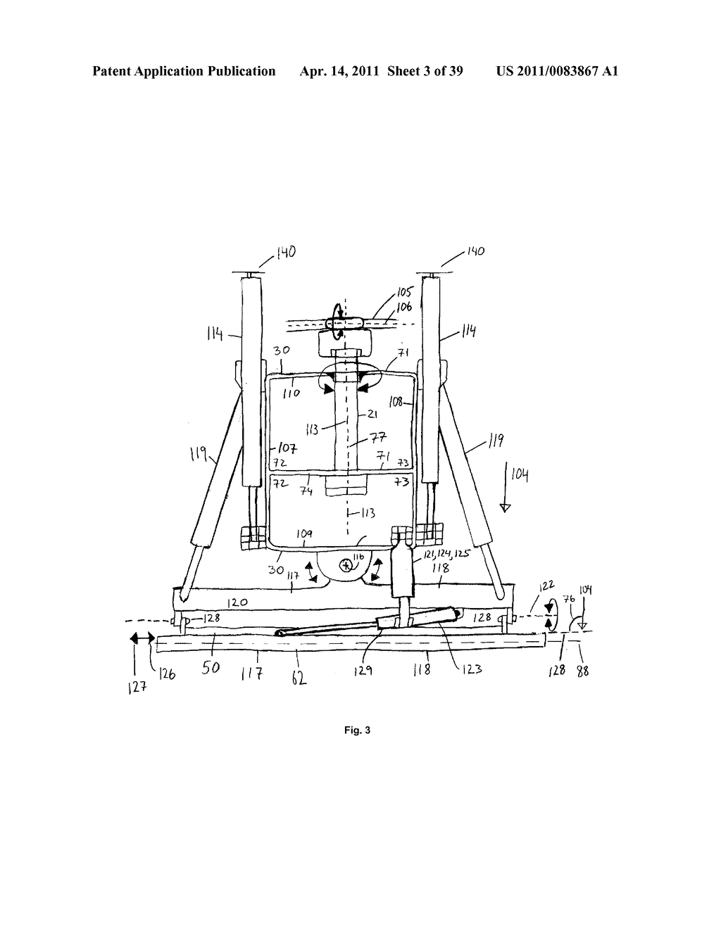 Vehicle Mounted Implement Movement Control Apparatus and Methods - diagram, schematic, and image 04