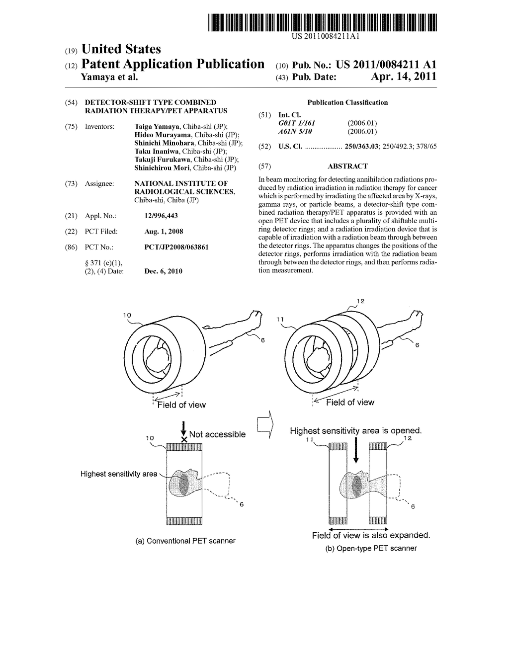 DETECTOR-SHIFT TYPE COMBINED RADIATION THERAPY/PET APPARATUS - diagram, schematic, and image 01