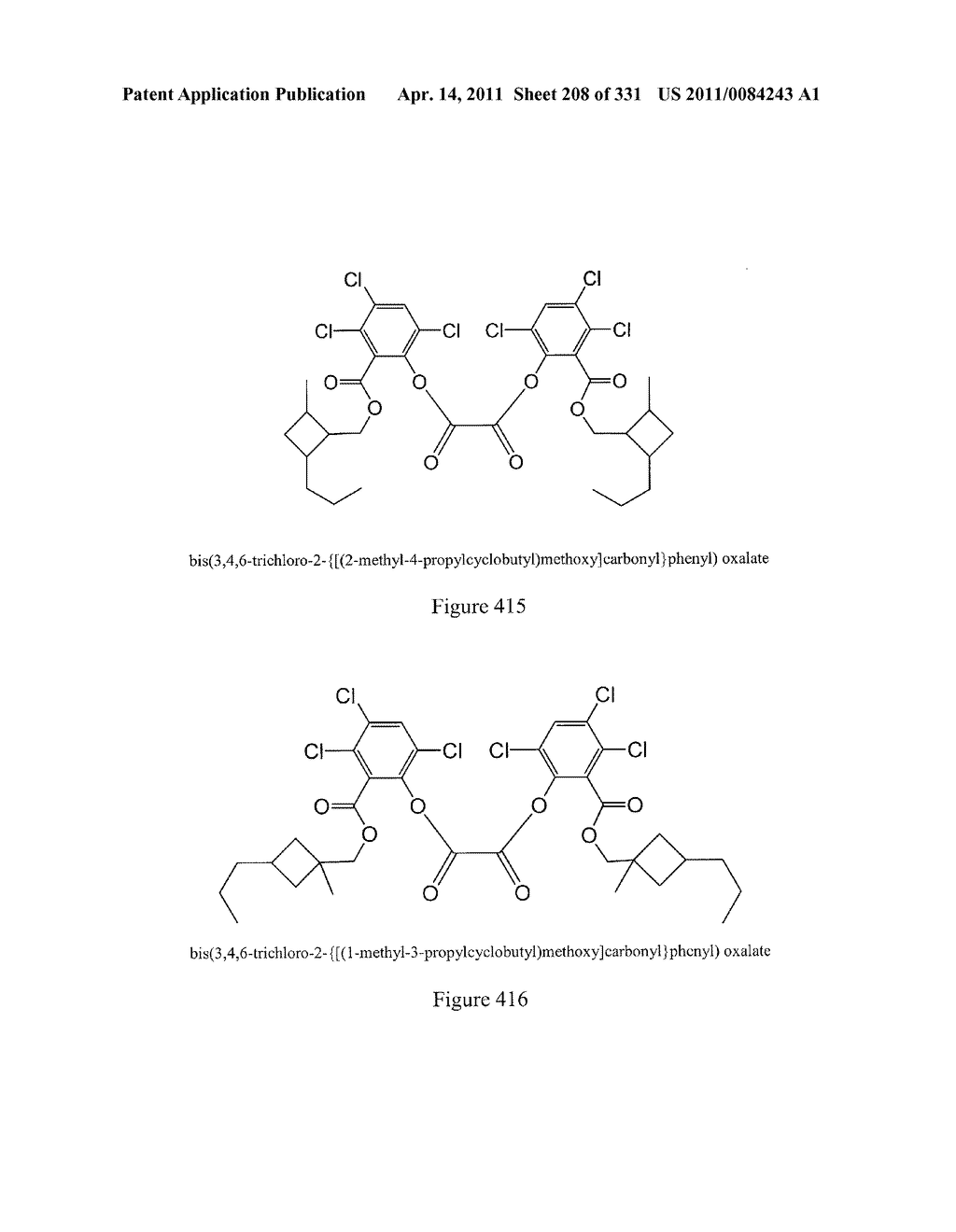Chemical light producing formulations and devices containing branched oxalate esters - diagram, schematic, and image 209