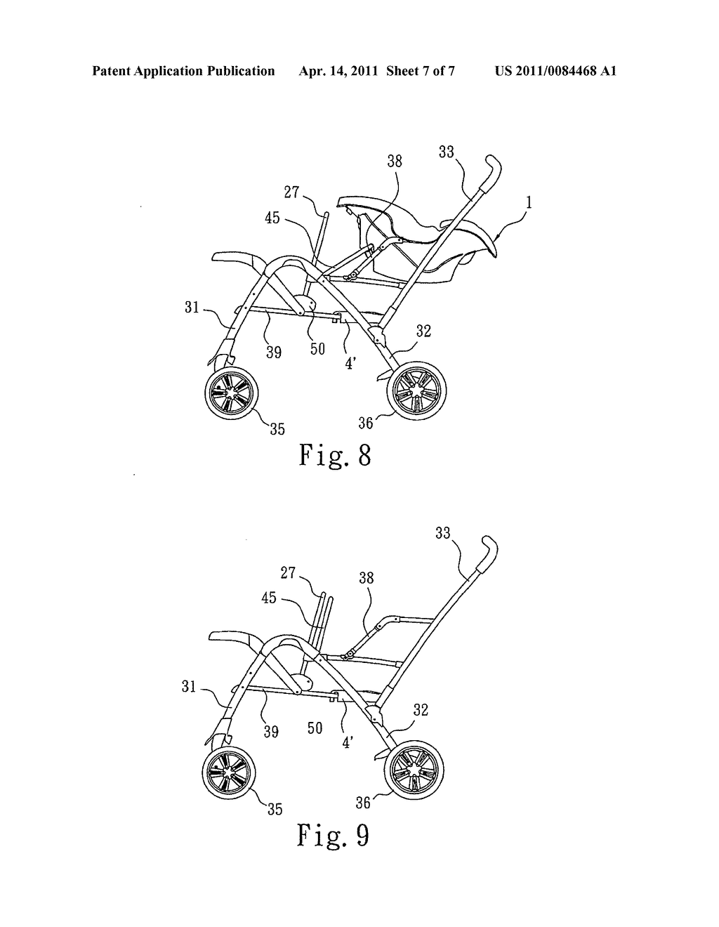 Stroller connectable with a car seat - diagram, schematic, and image 08