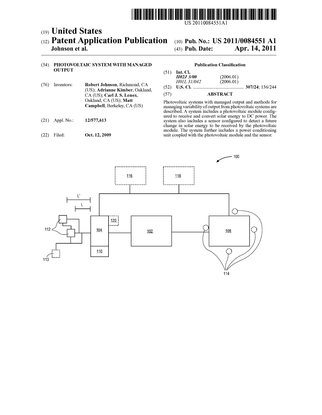 PHOTOVOLTAIC SYSTEM WITH MANAGED OUTPUT - diagram, schematic, and image 01