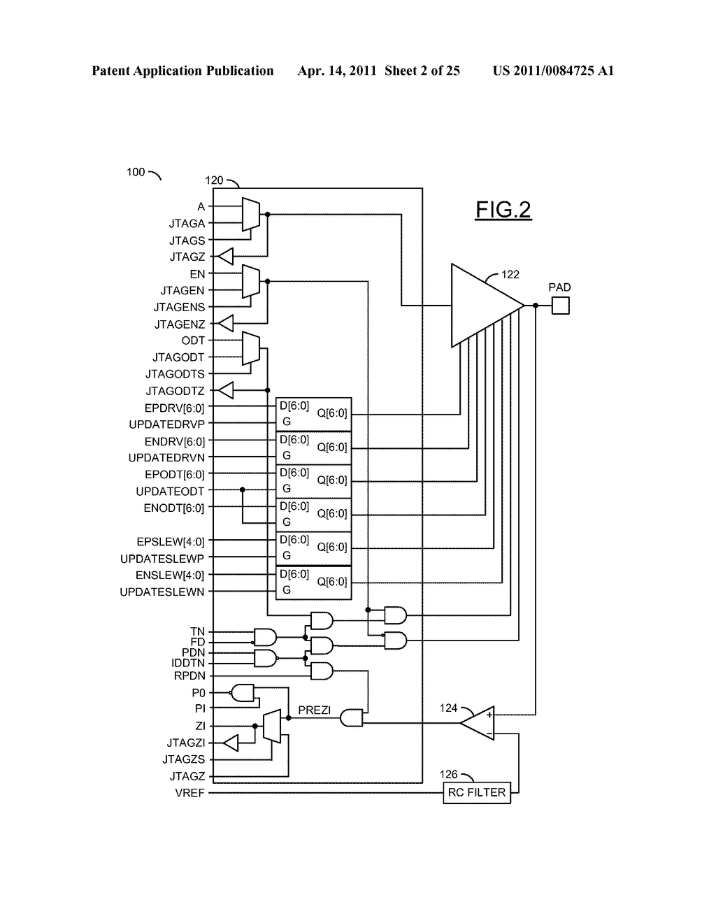 HIGH SPEED MULTIPLE MEMORY INTERFACE I/O CELL - diagram, schematic, and image 03