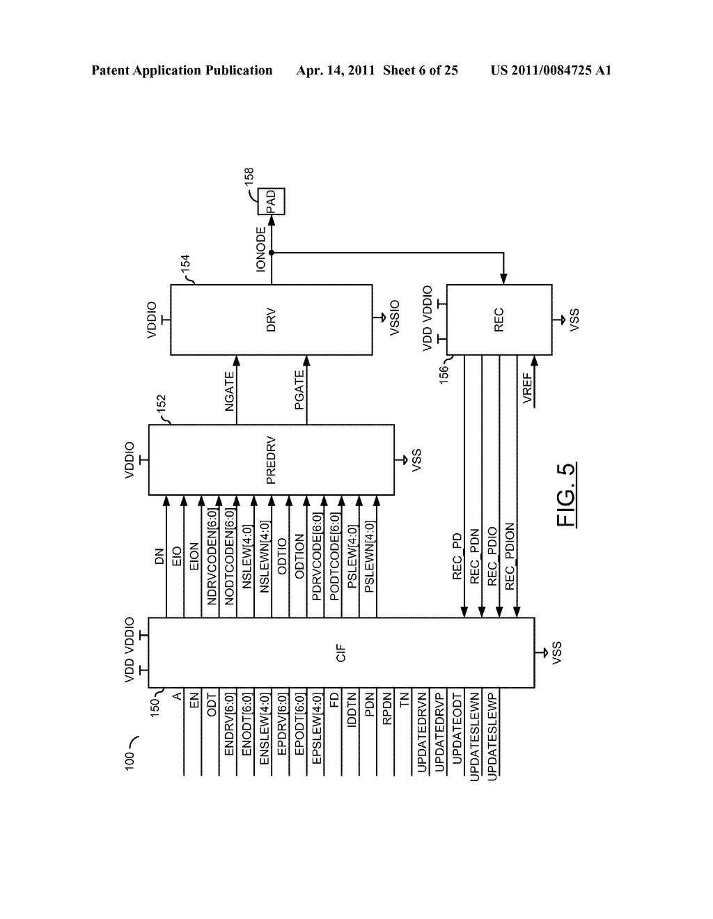 HIGH SPEED MULTIPLE MEMORY INTERFACE I/O CELL - diagram, schematic, and image 07