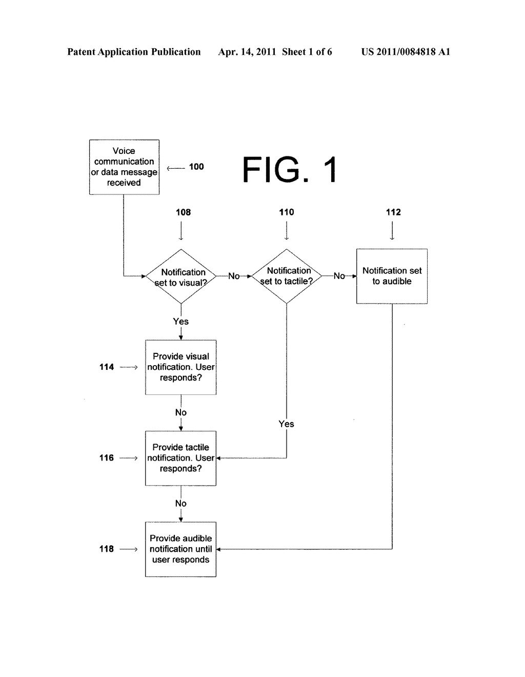 Telecommunications system and method for a mobile device allowing escalation through notification levels - diagram, schematic, and image 02