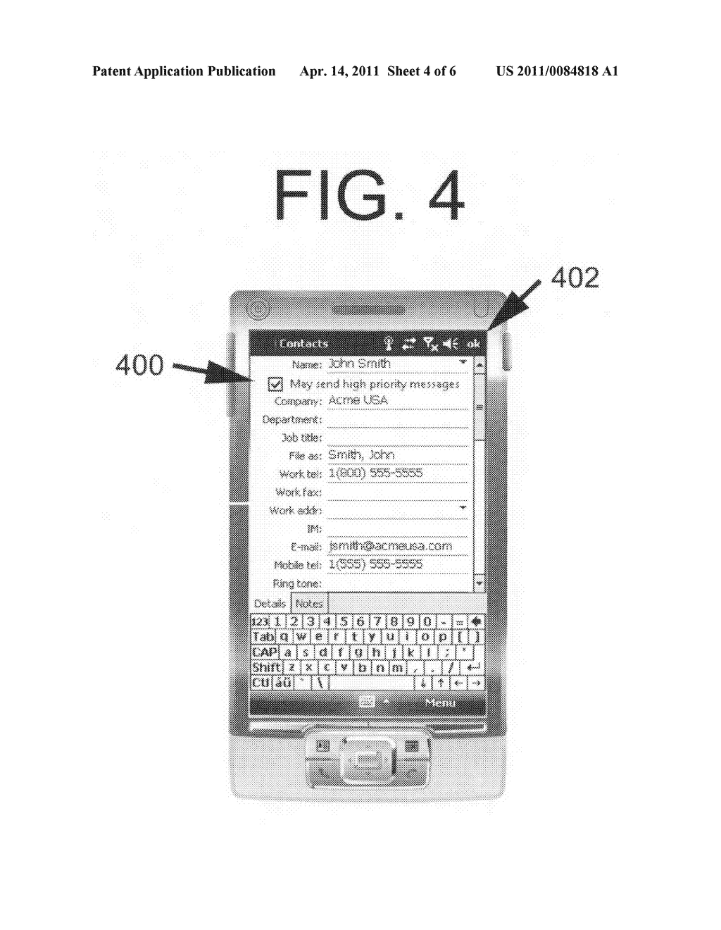 Telecommunications system and method for a mobile device allowing escalation through notification levels - diagram, schematic, and image 05