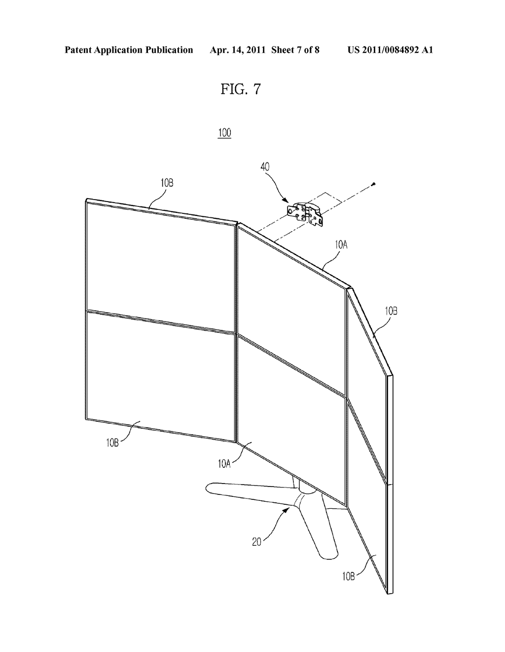 MULTI DISPLAY APPARATUS AND HINGE DEVICE THEREFOR - diagram, schematic, and image 08