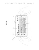 MOBILE TERMINAL AND DATA EXTRACTING METHOD IN A MOBILE TERMINAL diagram and image