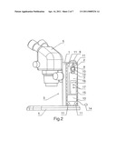 Microscope stand diagram and image