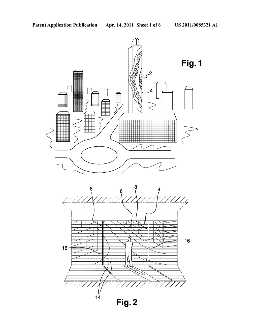 DEVICE FOR DISPLAYING A VIDEO IMAGE ON A BUILDING - diagram, schematic, and image 02