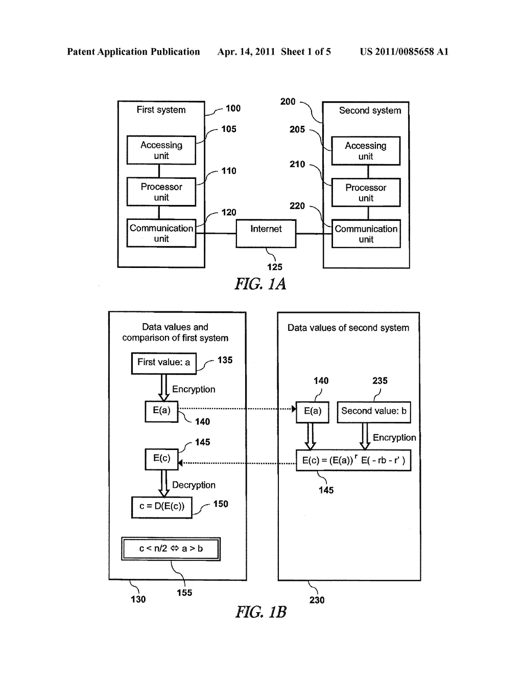 System and Method for Comparison of Private Values - diagram, schematic, and image 02