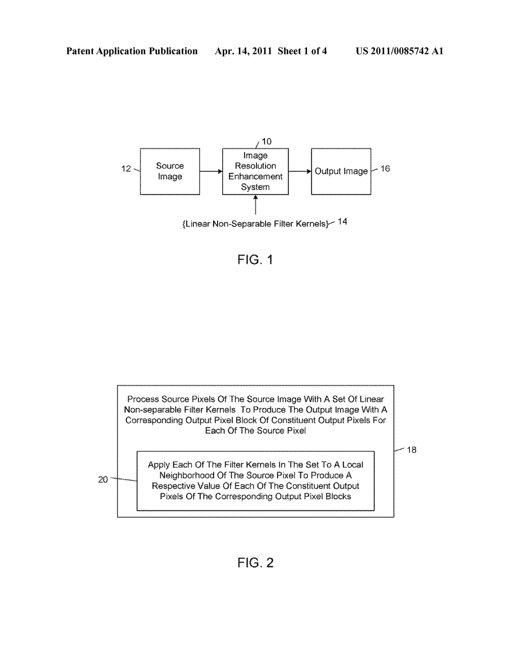 FAST IMAGE RESOLUTION ENHANCEMENT WITH DE-PIXELING - diagram, schematic, and image 02