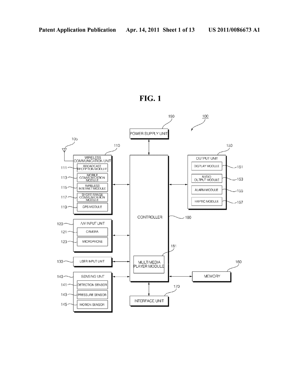 MOBILE TERMINAL AND METHOD OF CONTROLLING THE OPERATION OF THE MOBILE TERMINAL - diagram, schematic, and image 02